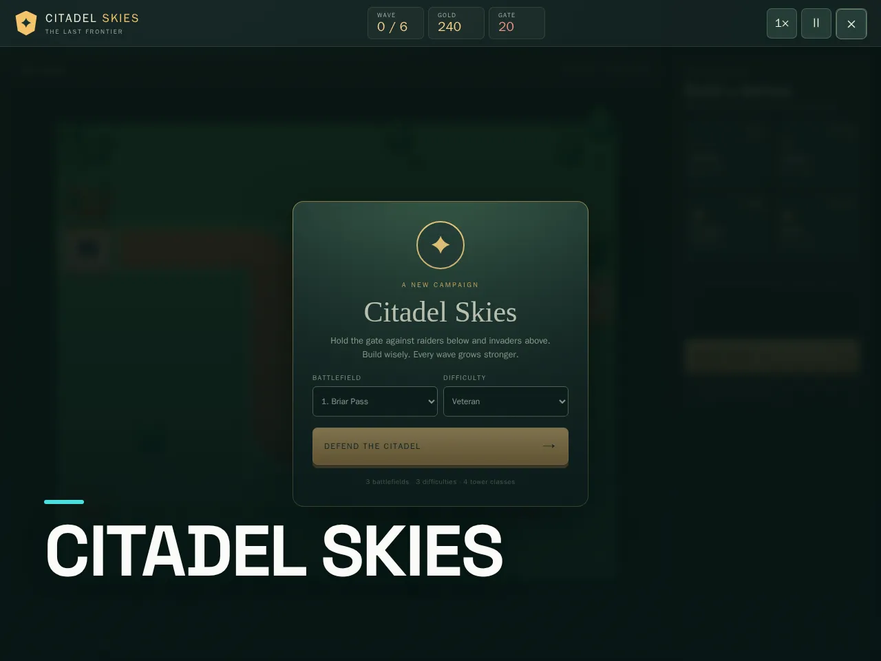 Screenshot of Citadel Skies